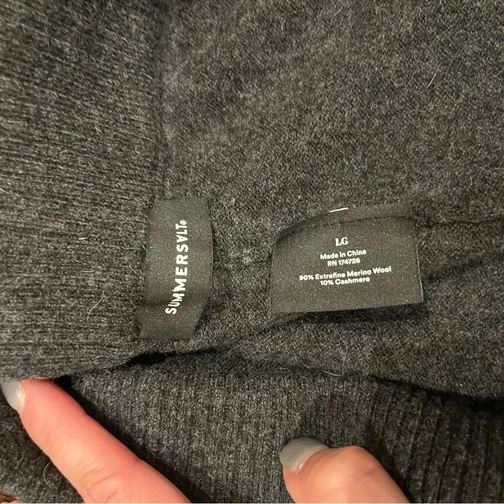 The Coziest Cashmere Blend Hoodie and Jogger Set Size Large - Picture 5 of 10